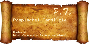 Pospischel Tanázia névjegykártya
